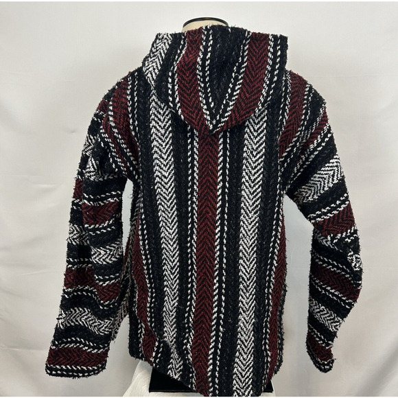 Earth Ragz Women's Size Medium Baja Mexican Hoodie Pullover Made in Mexico - Picture 2 of 5